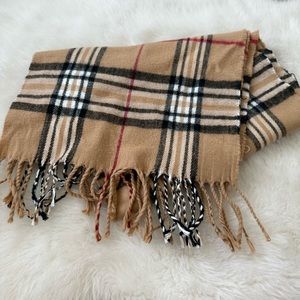 Brown Plaid Scarf